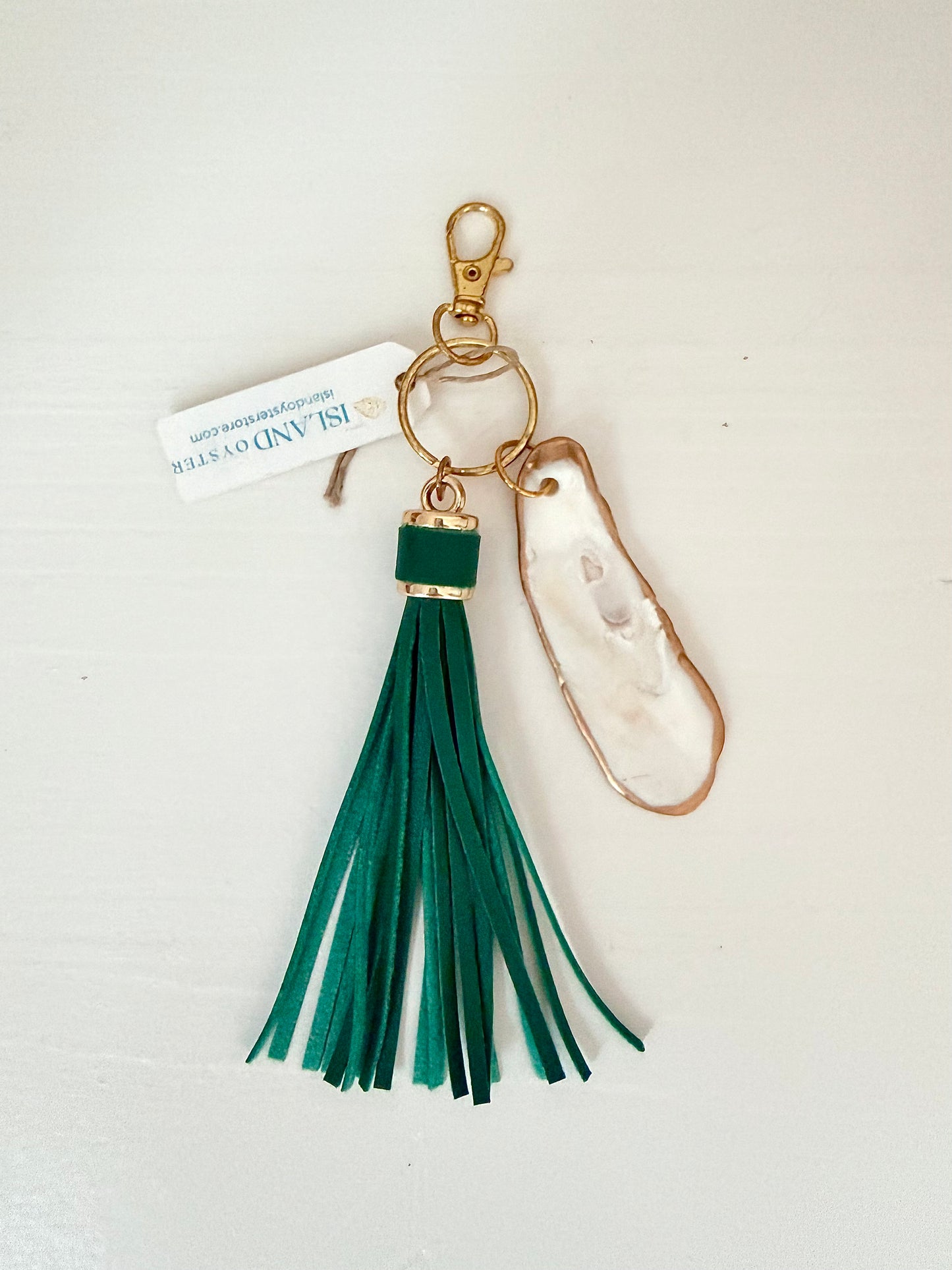 Tassel + Oyster Bag Charm / Keychain