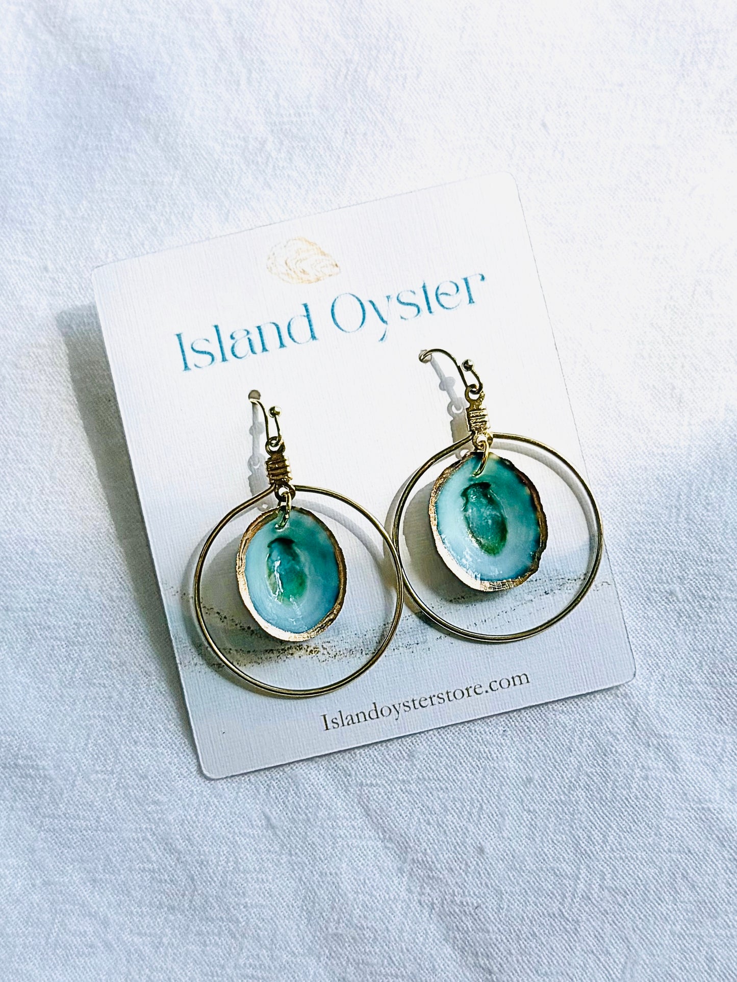 Limpet Shell Gold Hoops