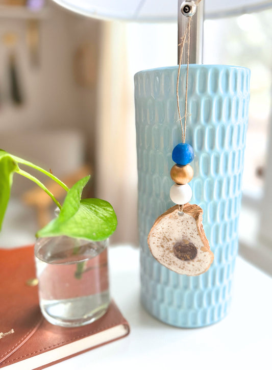 Speckled Charleston Oyster Shell Hanging Accent