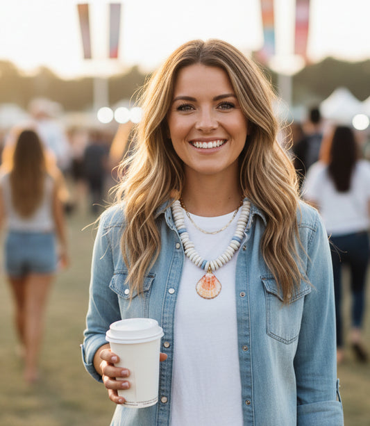 Carolina Scallop Shell Necklace