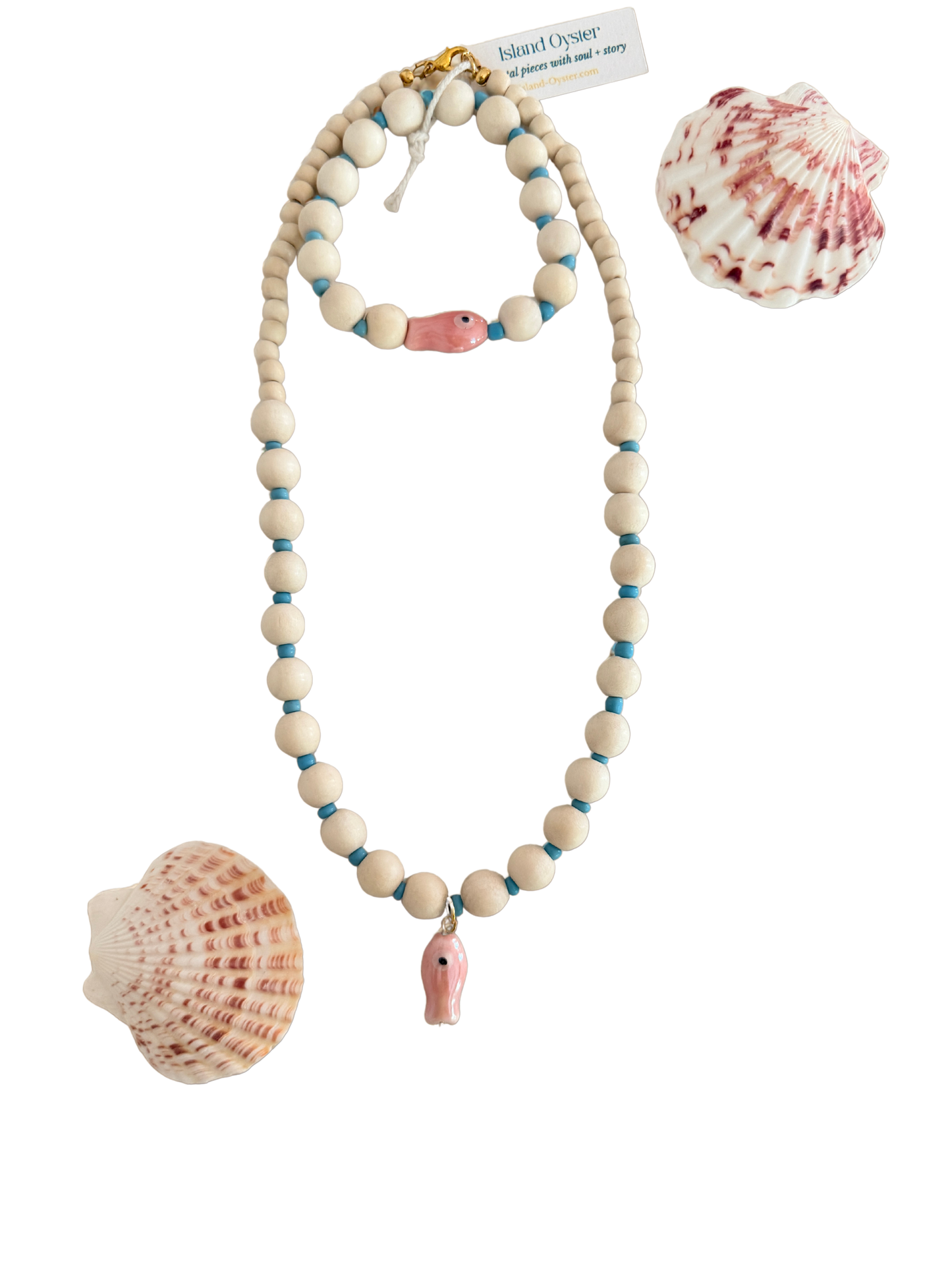 Here Fishy Charm necklace | Mom + Me