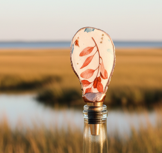 Oyster Shell Wine Stopper | Fall