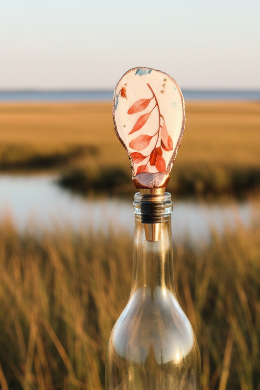 Oyster Shell Wine Stopper | Fall