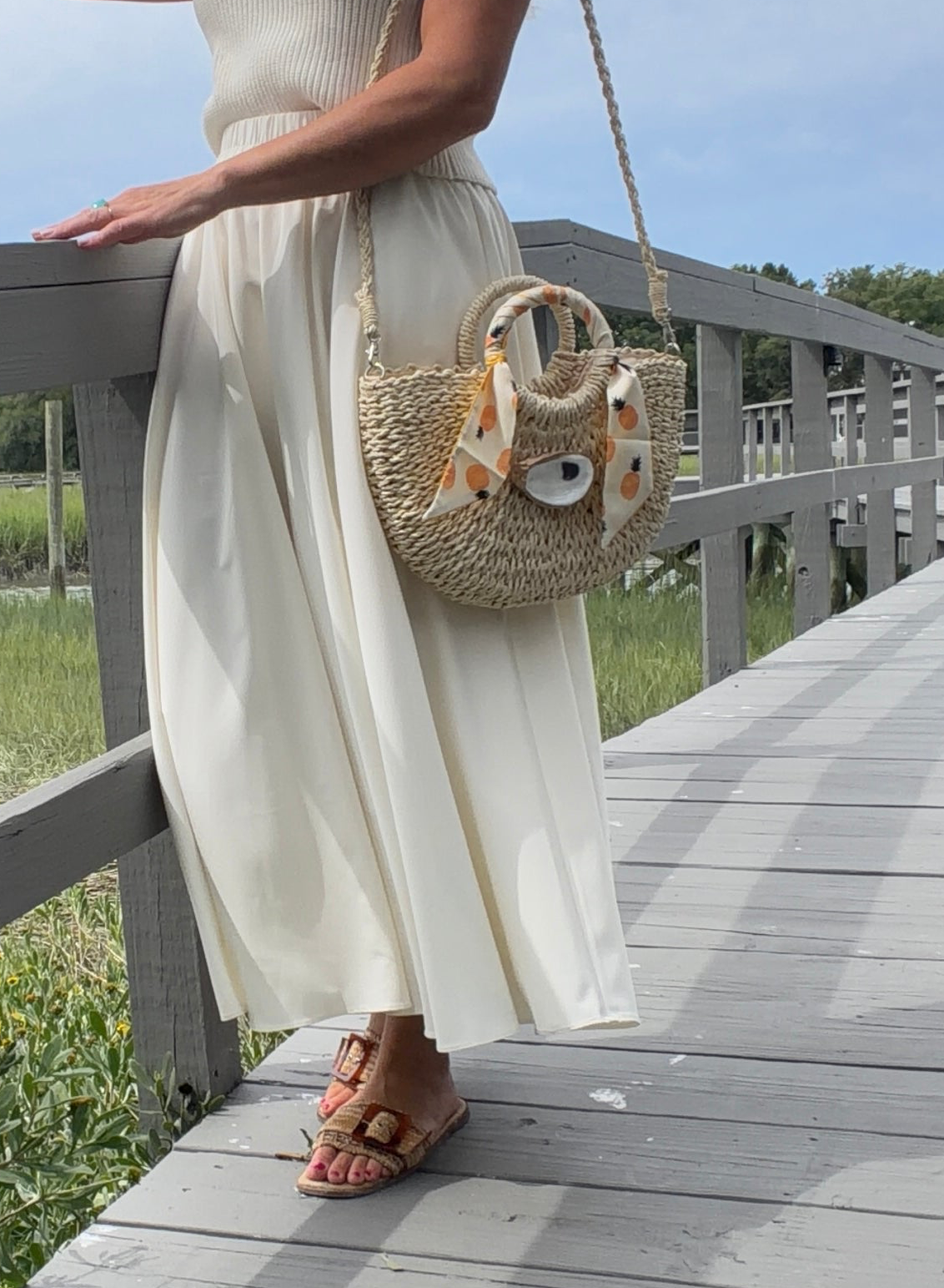 Medium Oyster Wrap Tote | Pineapple Crush