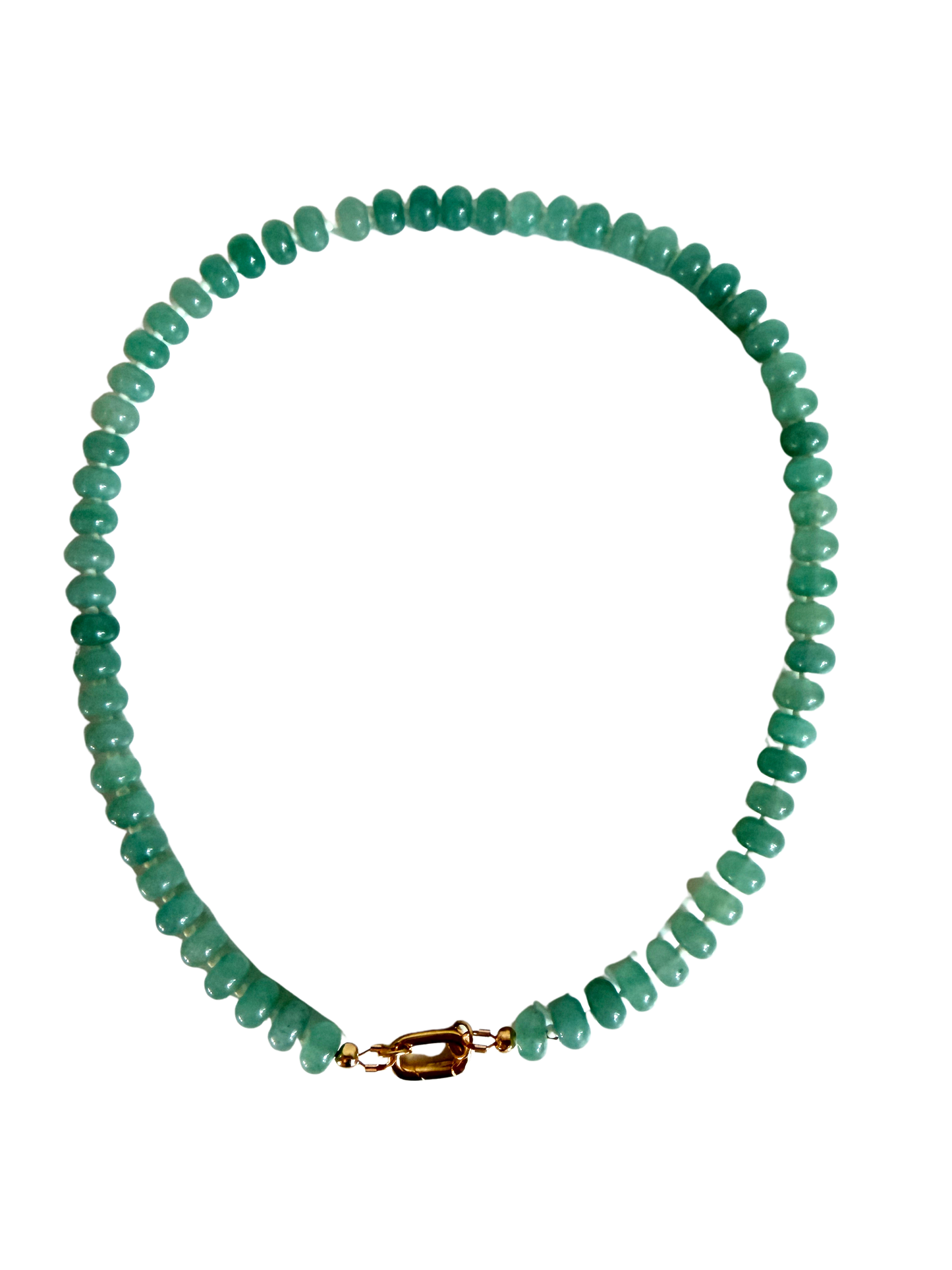 Soft Green | Beaded Gemstone Necklace
