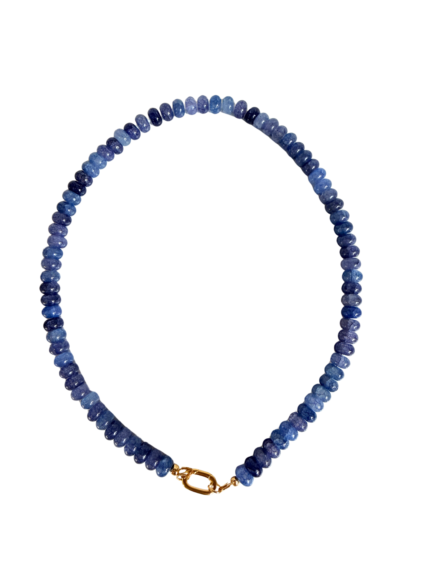 Denim Tide | Beaded Gemstone Necklace