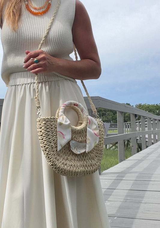 Medium Oyster Wrap Tote | Nectarine