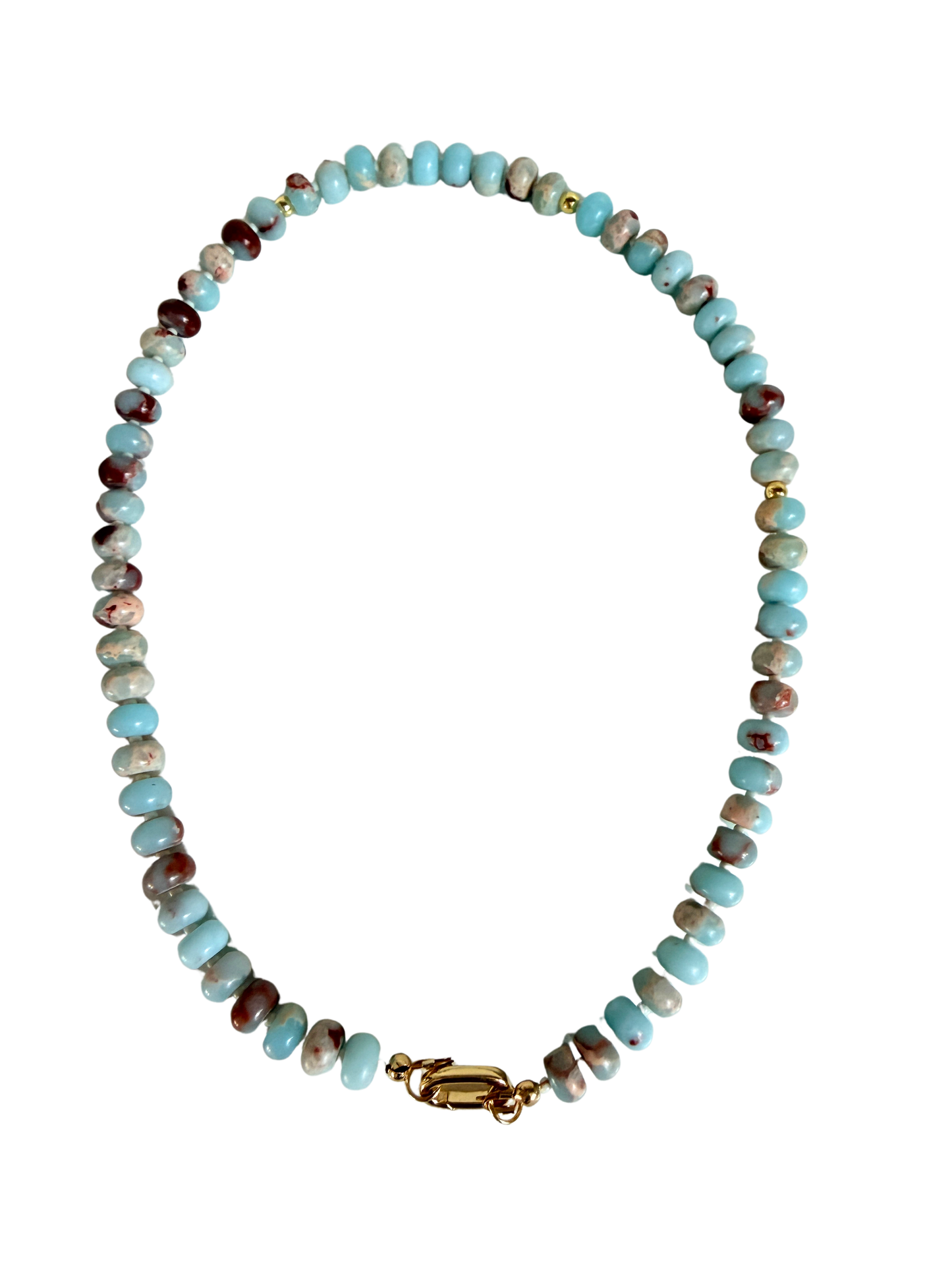 Coastal Terra l Beaded Gemstone Necklace
