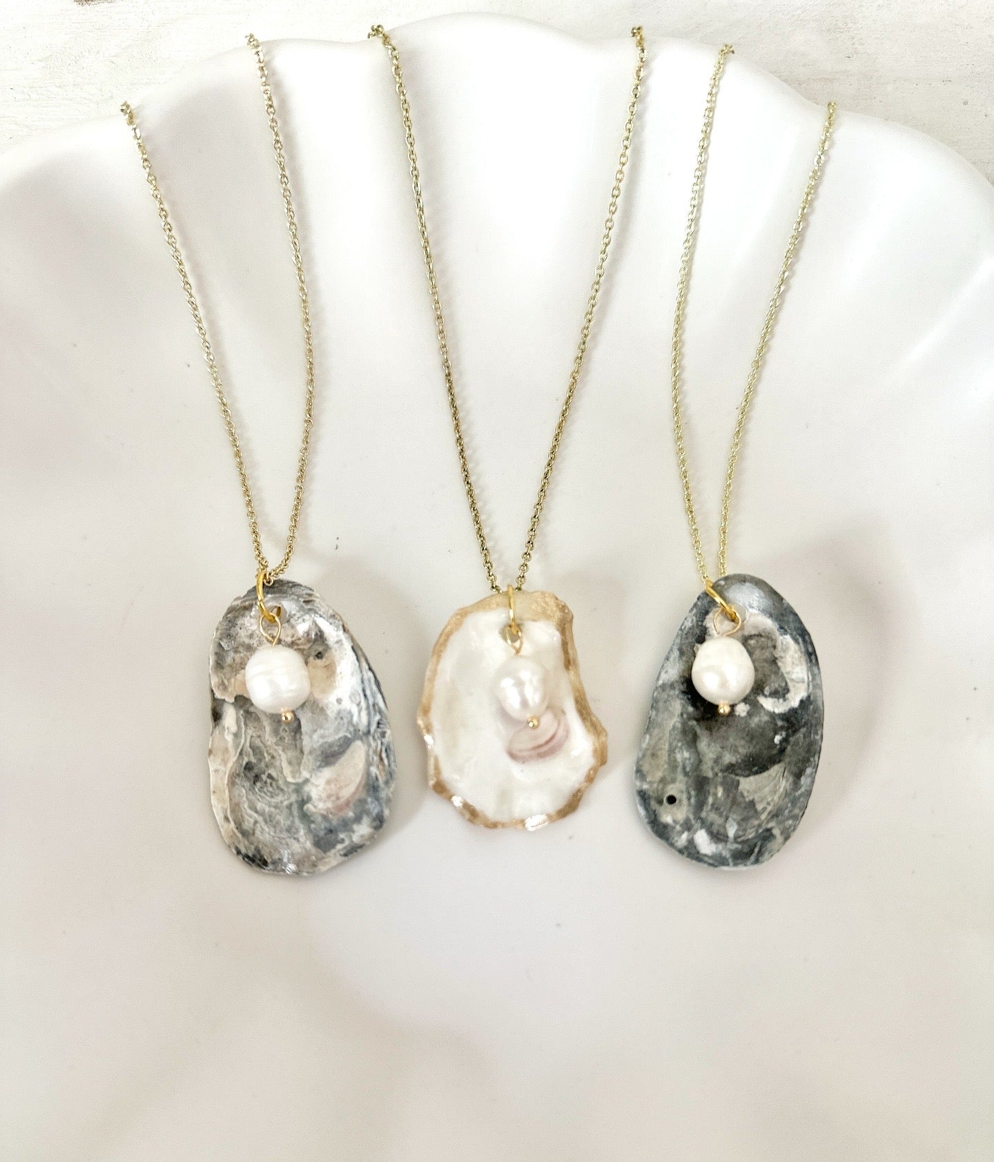 Classic Oyster + Pearl Necklace
