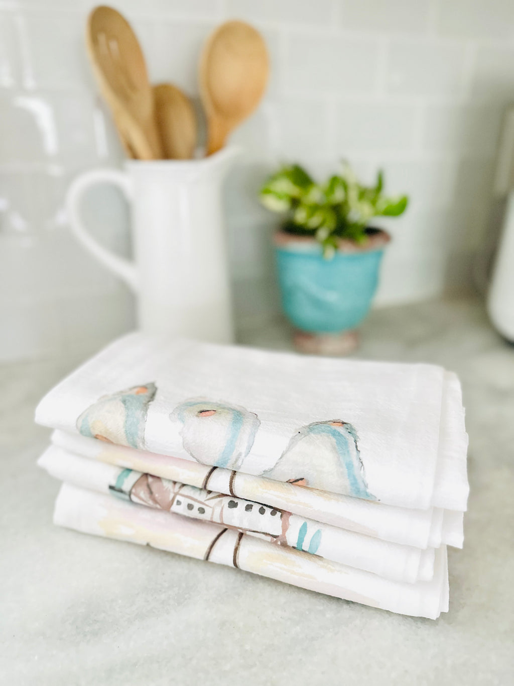 Coastal Tea Towels | Hostess Gift