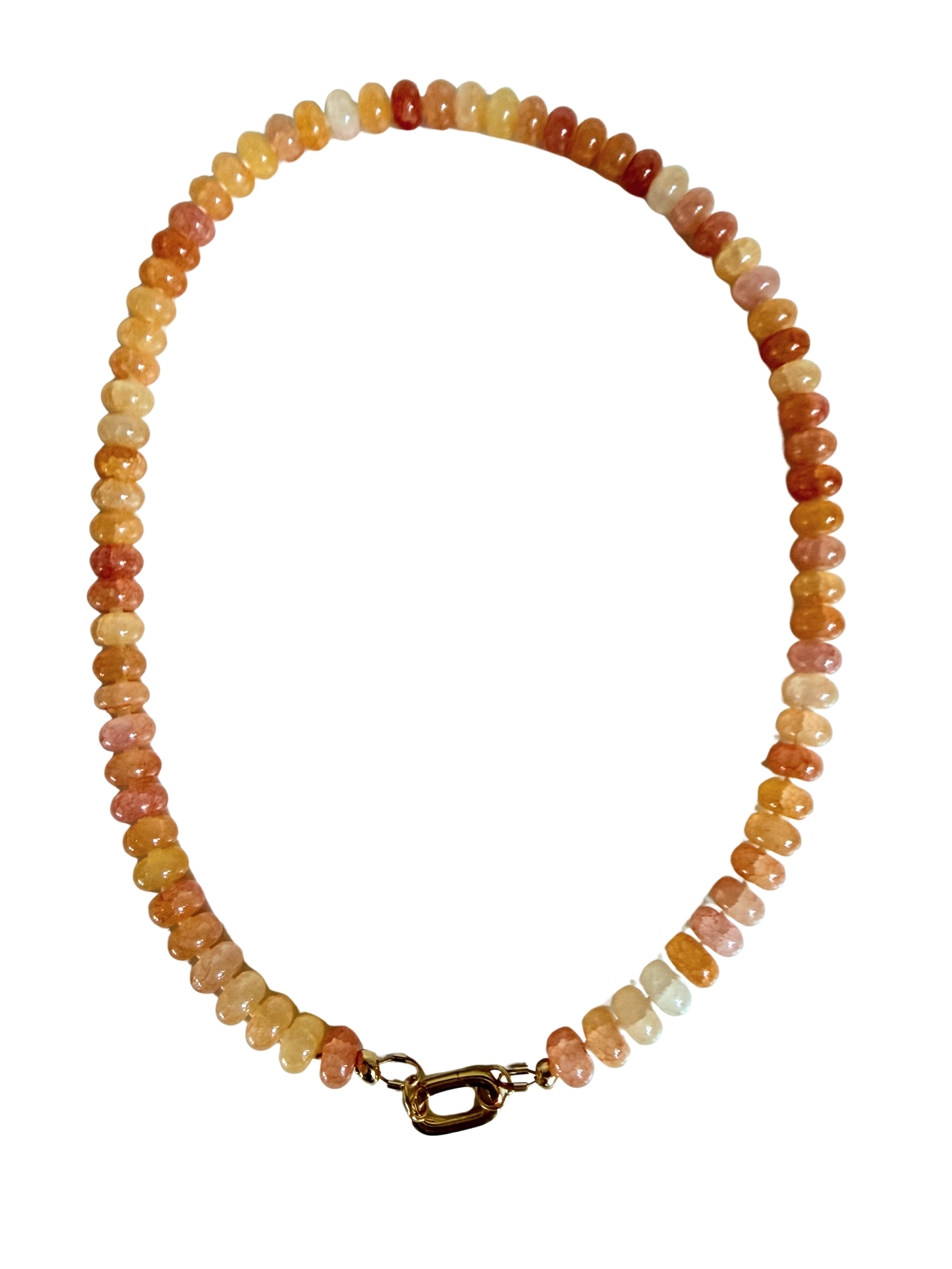 Soft Citrus | Beaded Gemstone Necklace