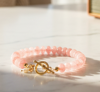 Hidden Pearl Gemstone Bracelet | 5 colors