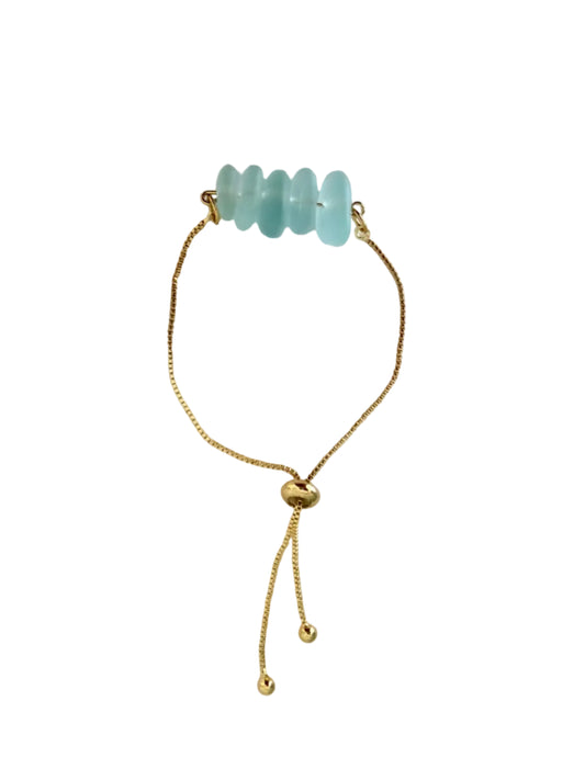 Sea Glass Bolo Bracelets / 3 Styles