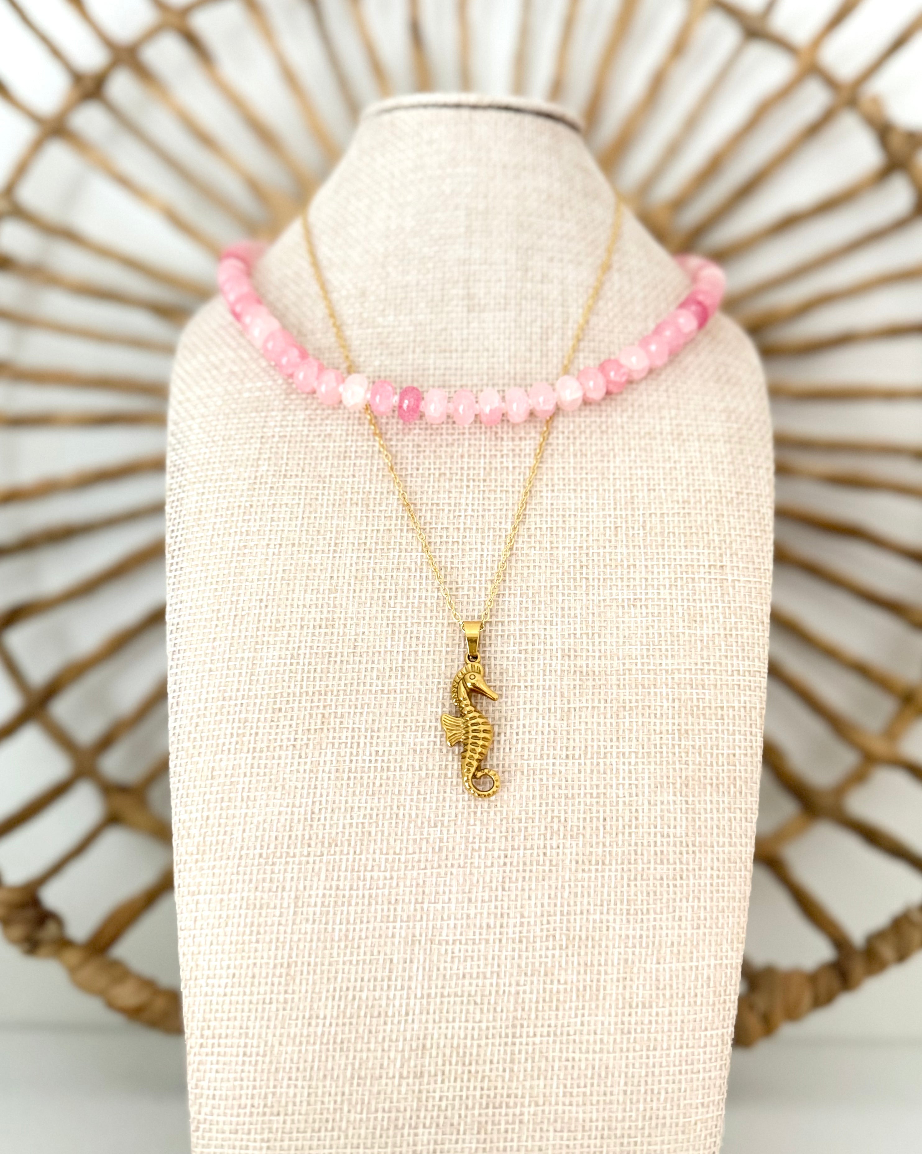 Seahorse Gold Charm Necklace