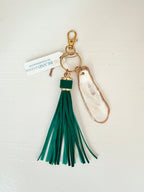 Tassel + Oyster Bag Charm / Keychain