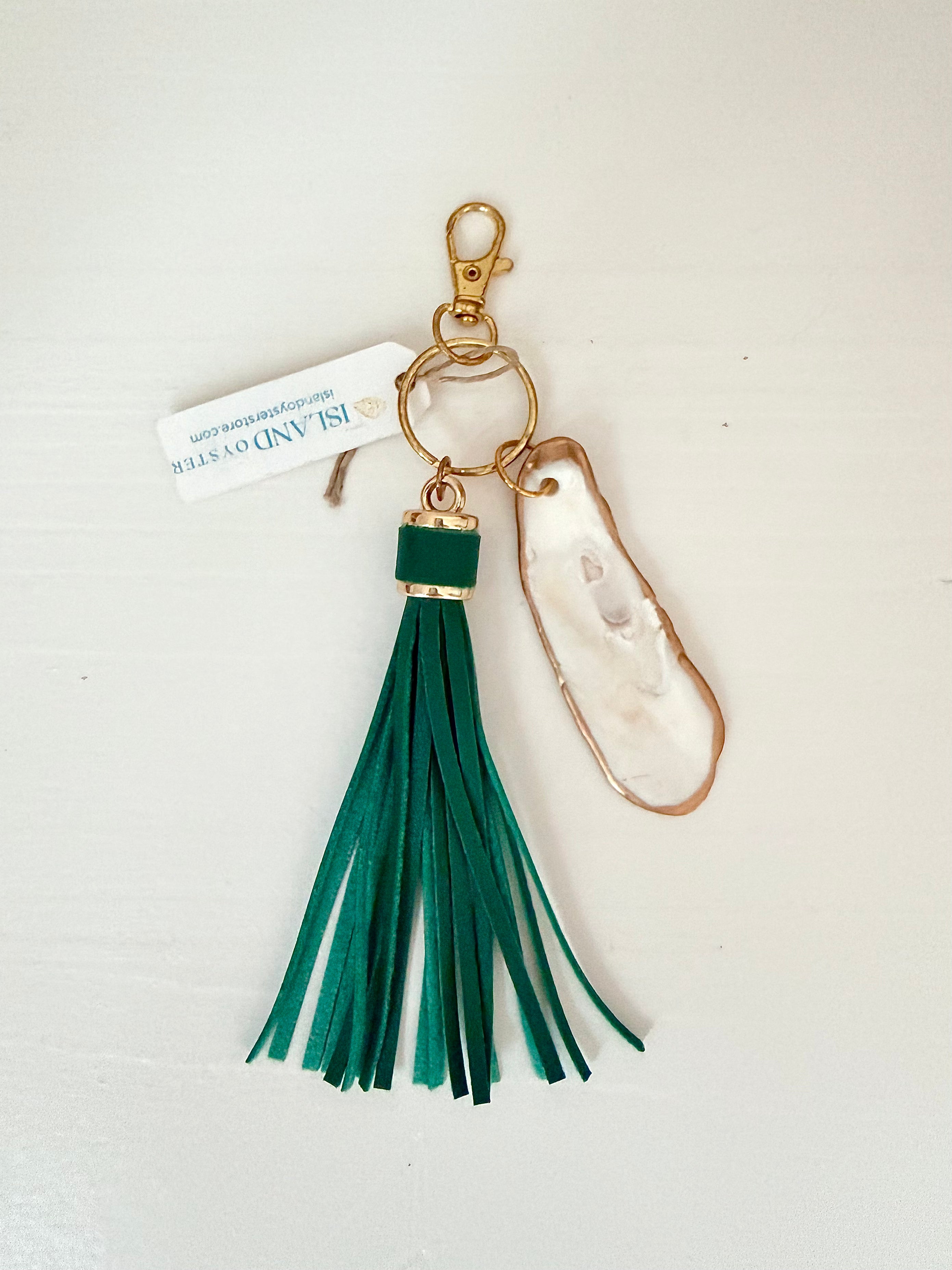 Tassel + Oyster Bag Charm / Keychain