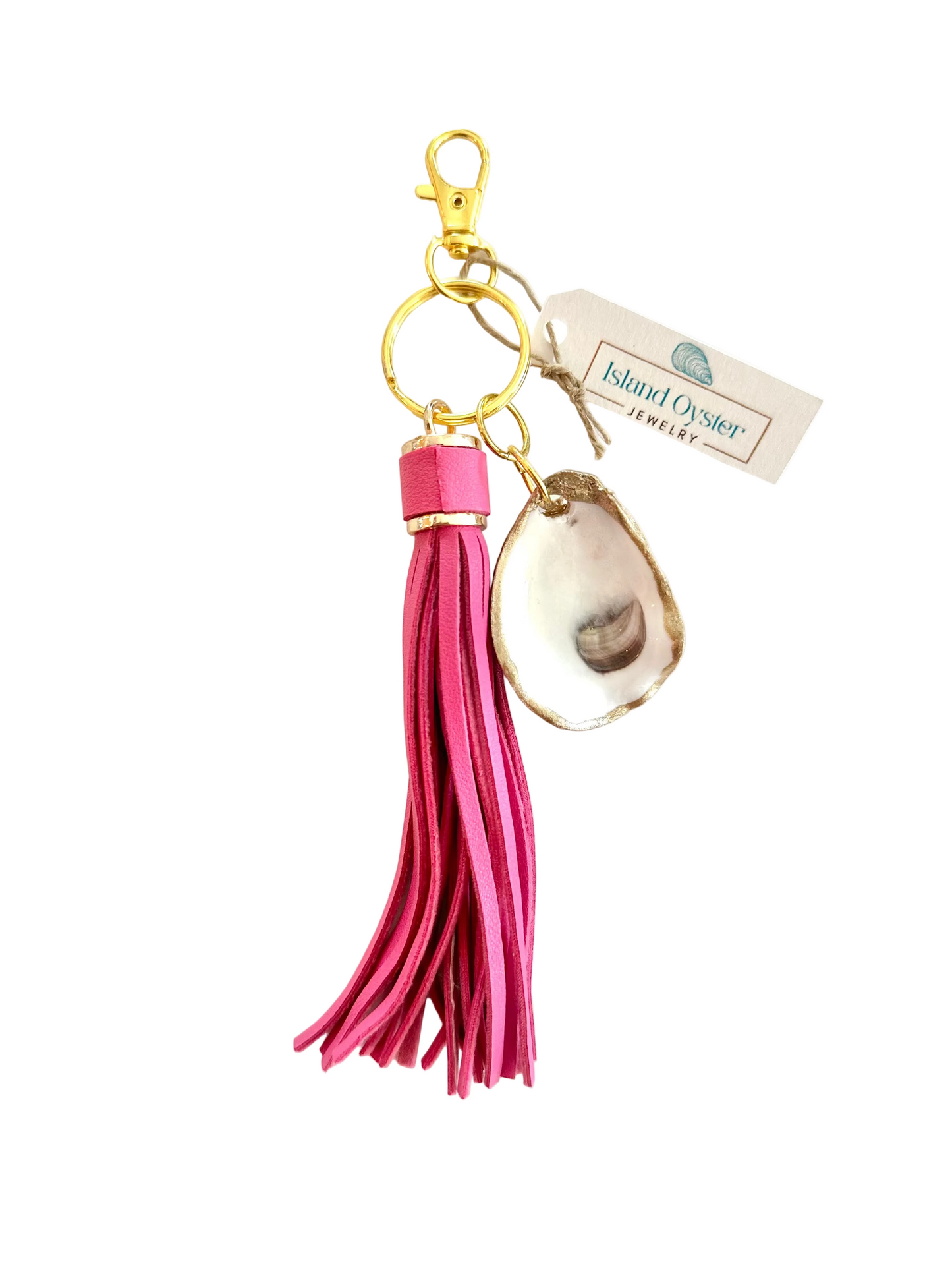 Tassel + Oyster Bag Charm / Keychain