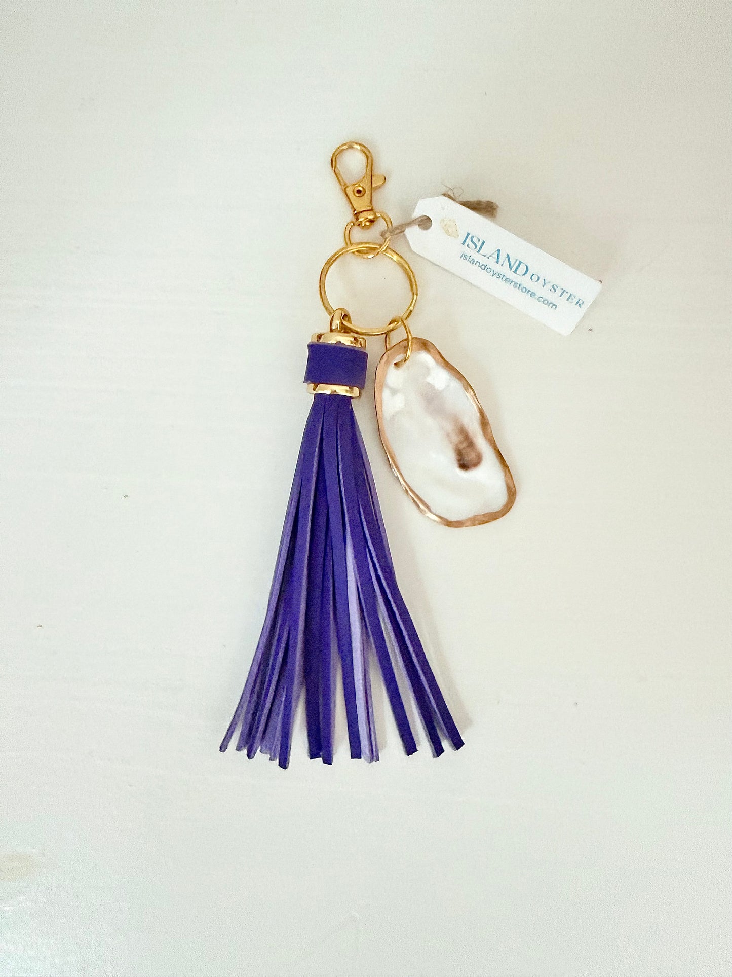 Tassel + Oyster Bag Charm / Keychain