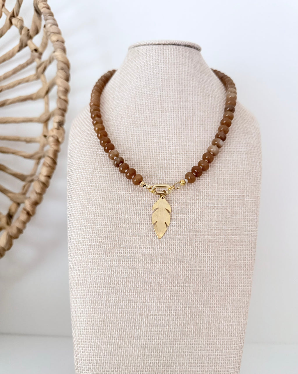 Gemstone Bead Necklace | 12 Colors