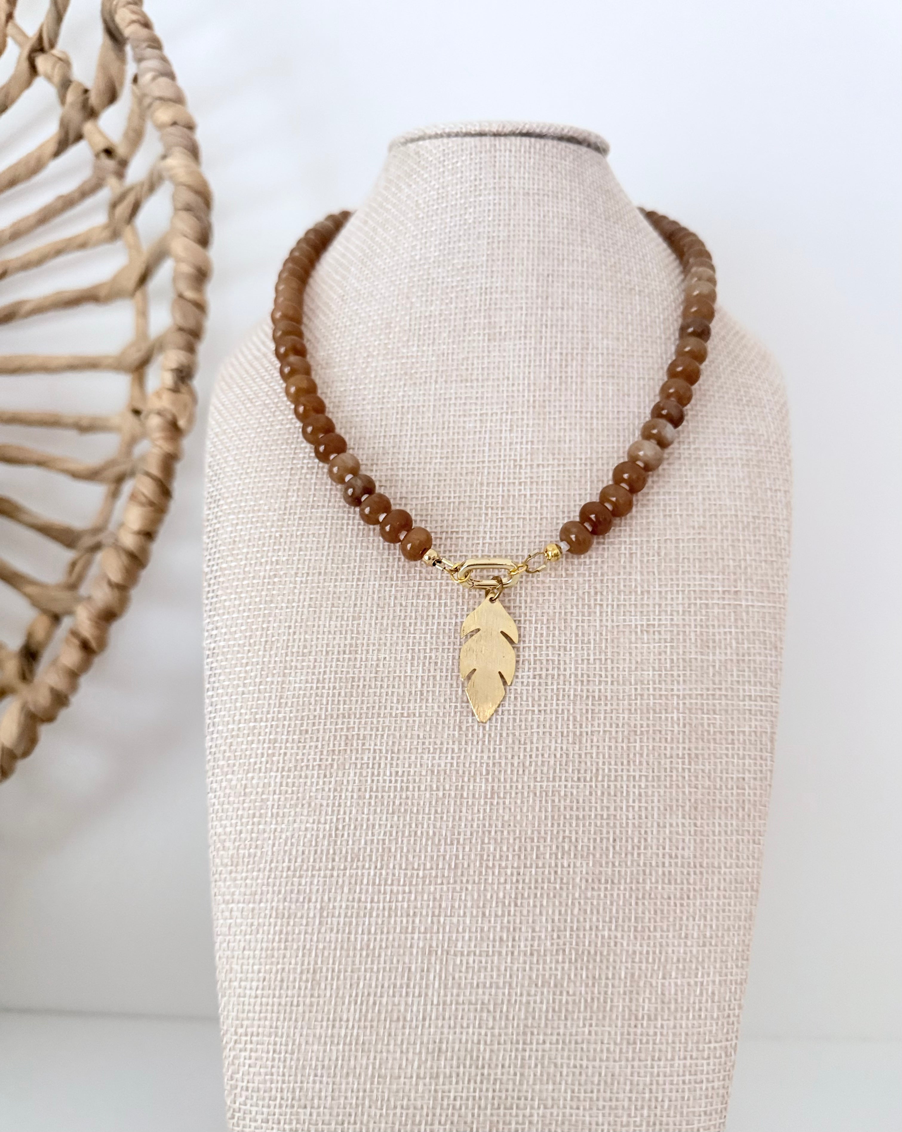 Gemstone Bead Necklace | 12 Colors