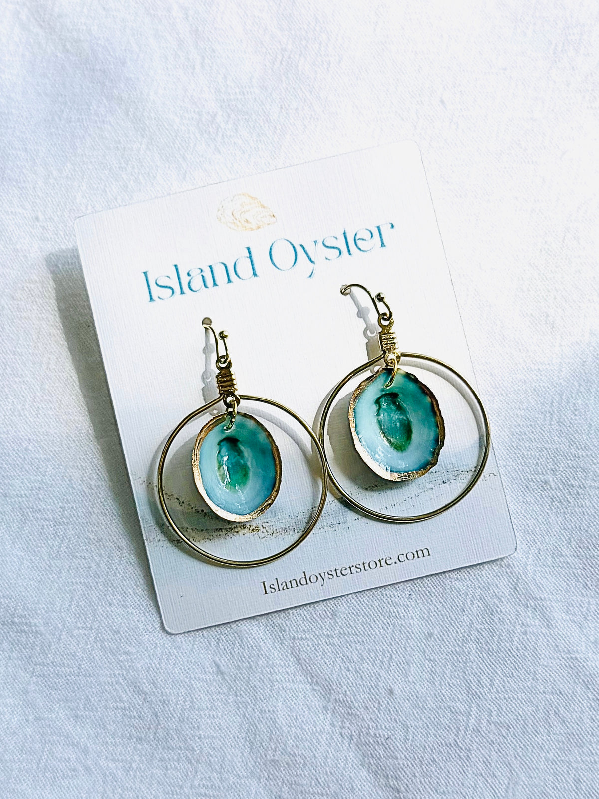 Limpet Shell Gold Hoops