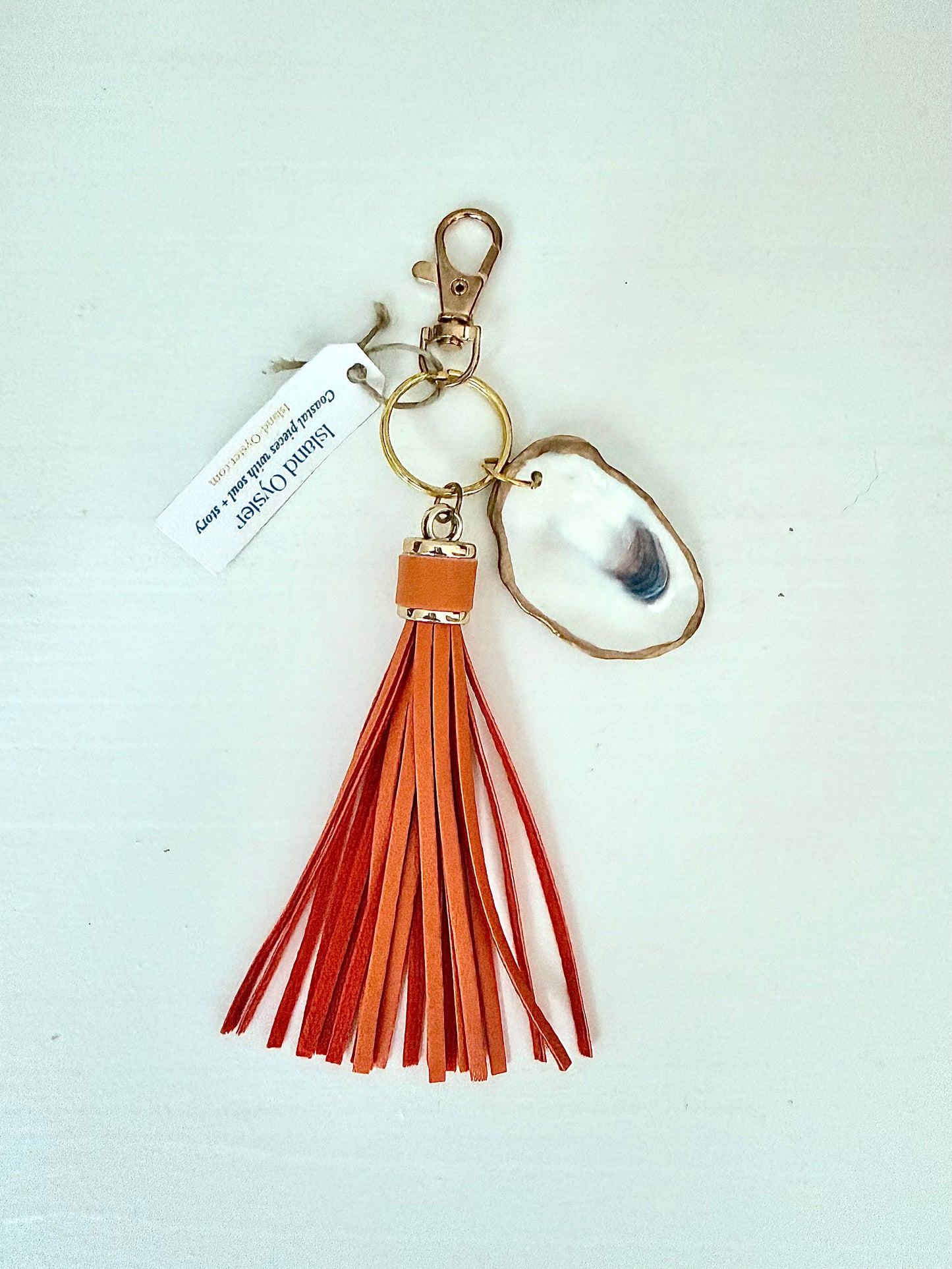 Tassel + Oyster Bag Charm / Keychain
