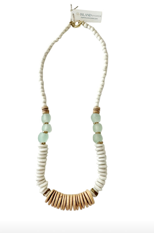 Coastal Nomad Long Beaded Statement Necklace