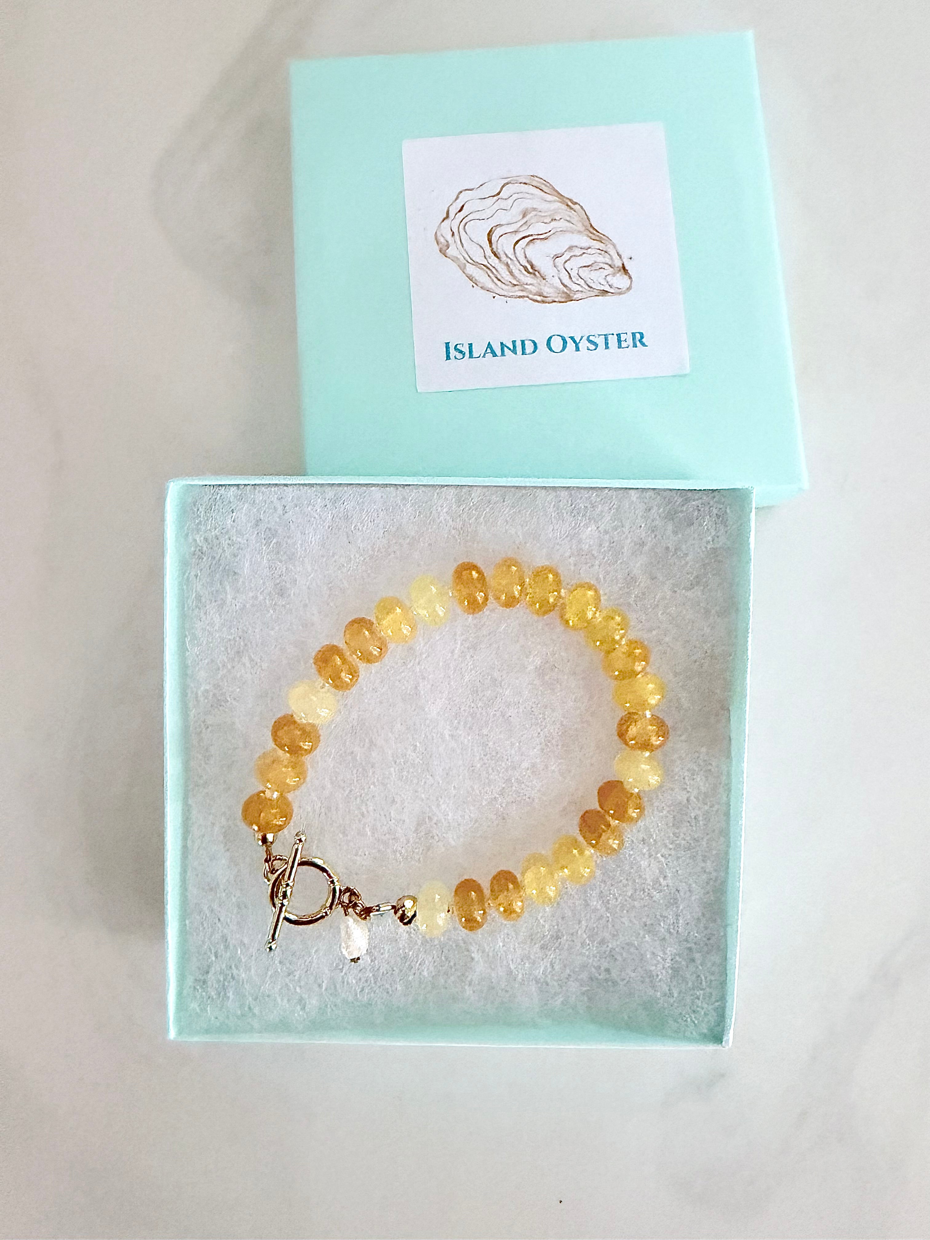 Hidden Pearl Gemstone Bracelet | 5 colors