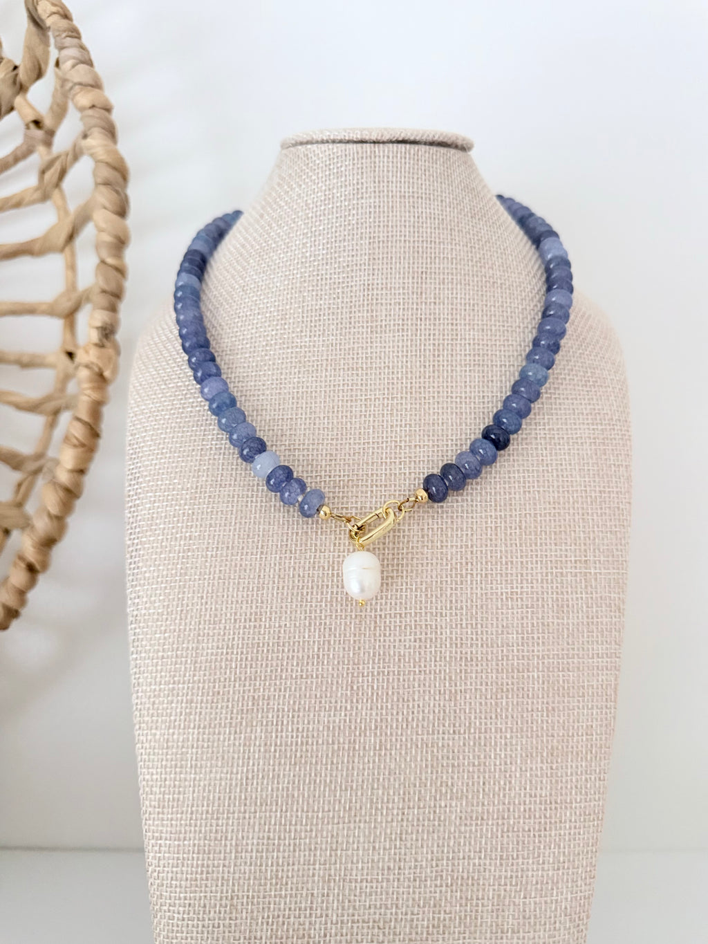 Gemstone Bead Necklace | 12 Colors