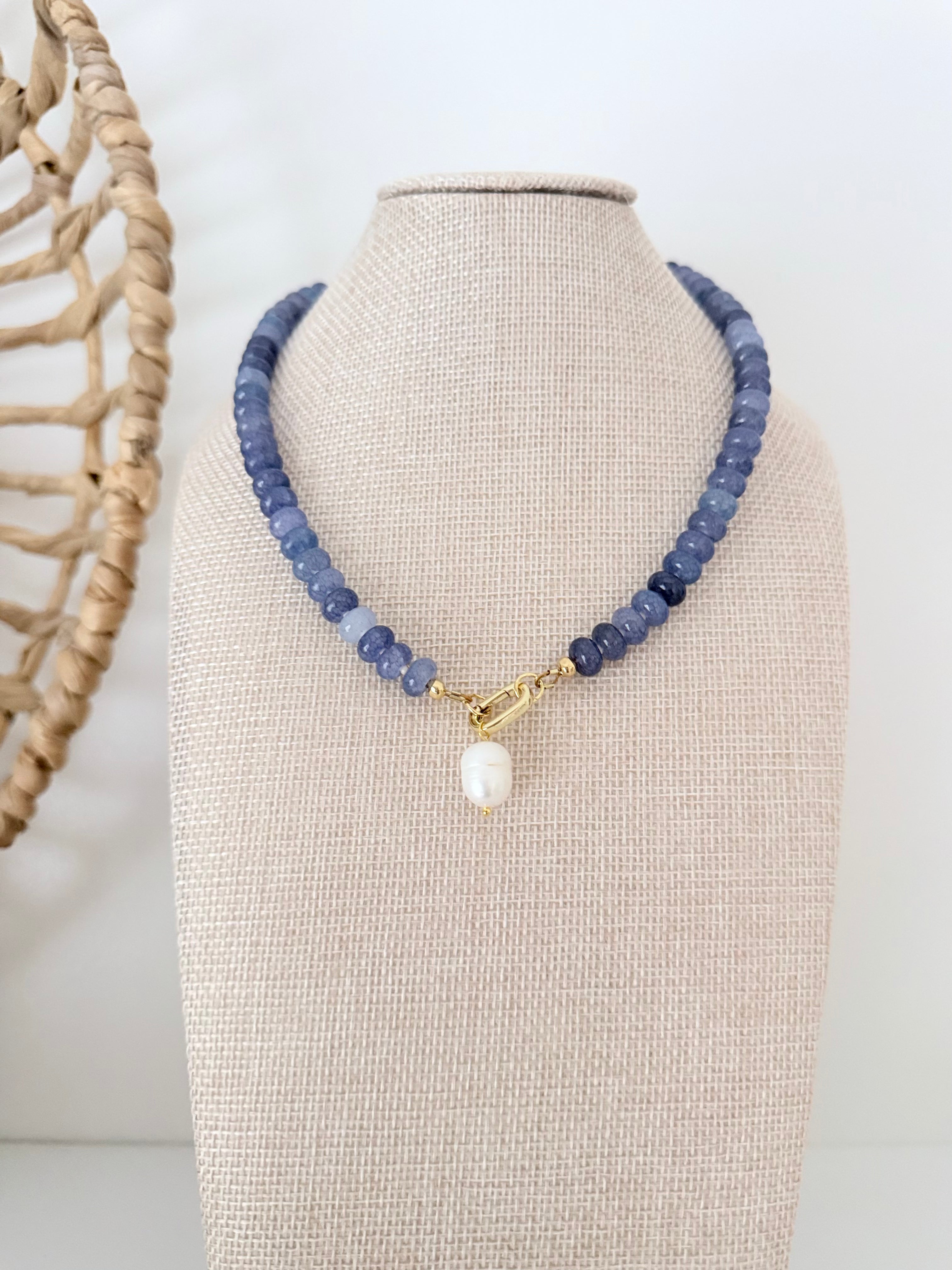 Gemstone Bead Necklace | 12 Colors