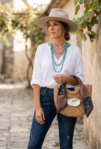 Derby Paisley | Mini Oyster Wrap Handbag