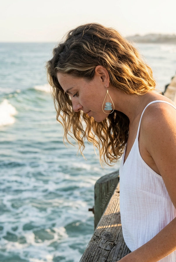 Pendientes Simply Seaglass
