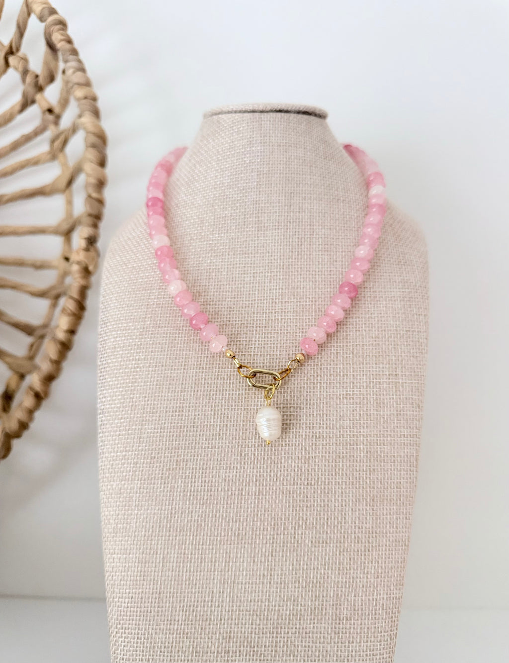Gemstone Bead Necklace | 12 Colors