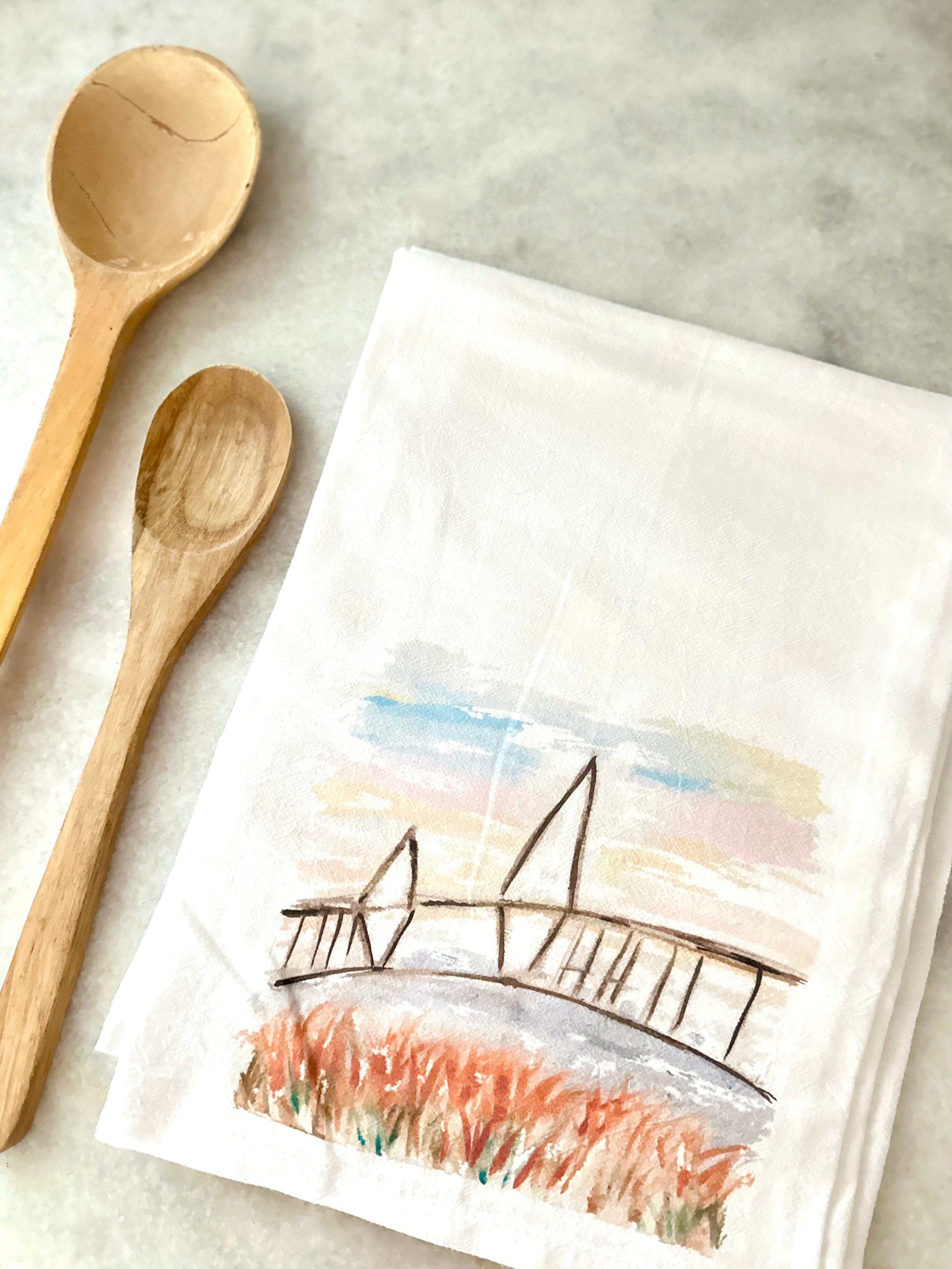 Coastal Tea Towels | Hostess Gift