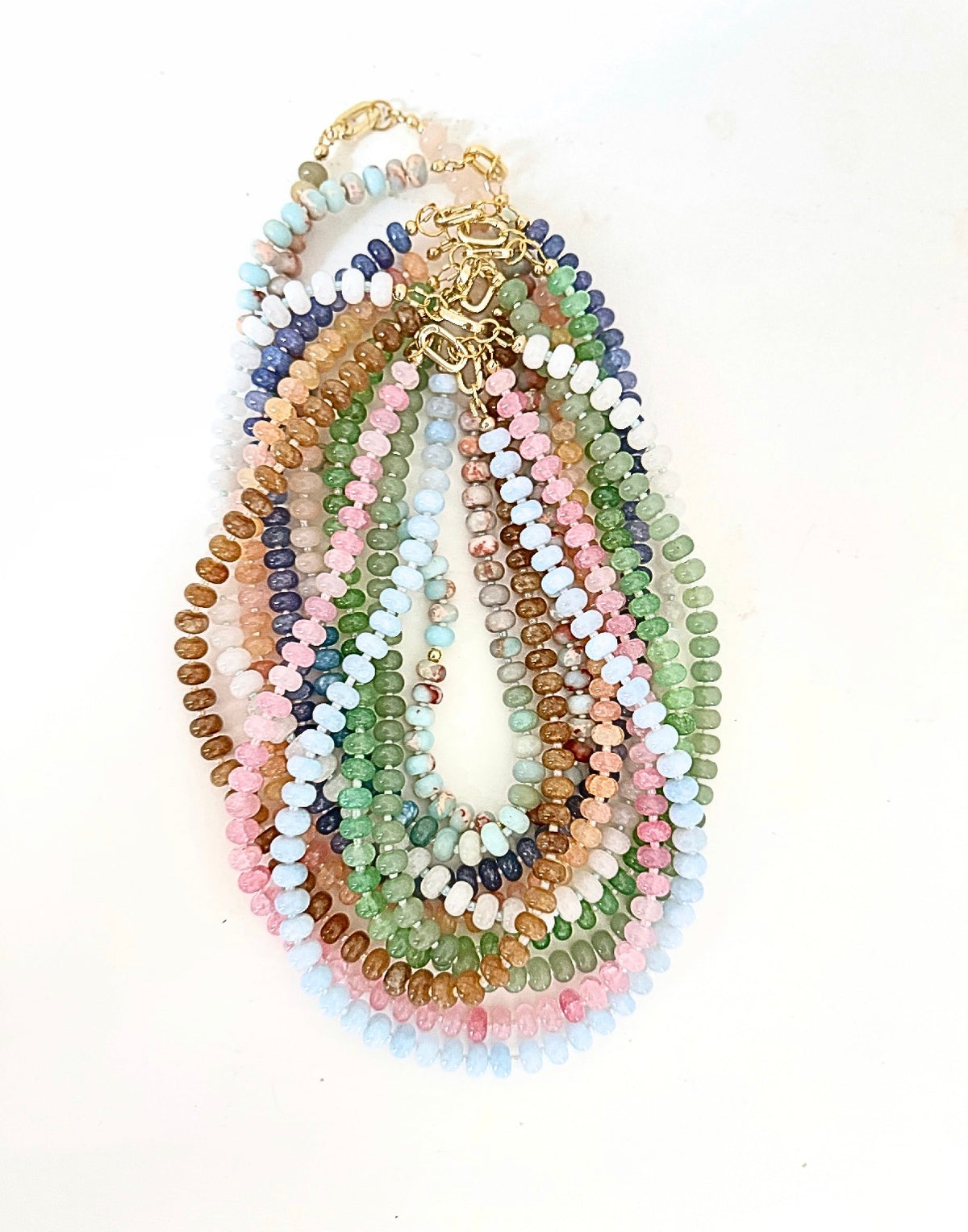 Gemstone Bead Necklace | 12 Colors