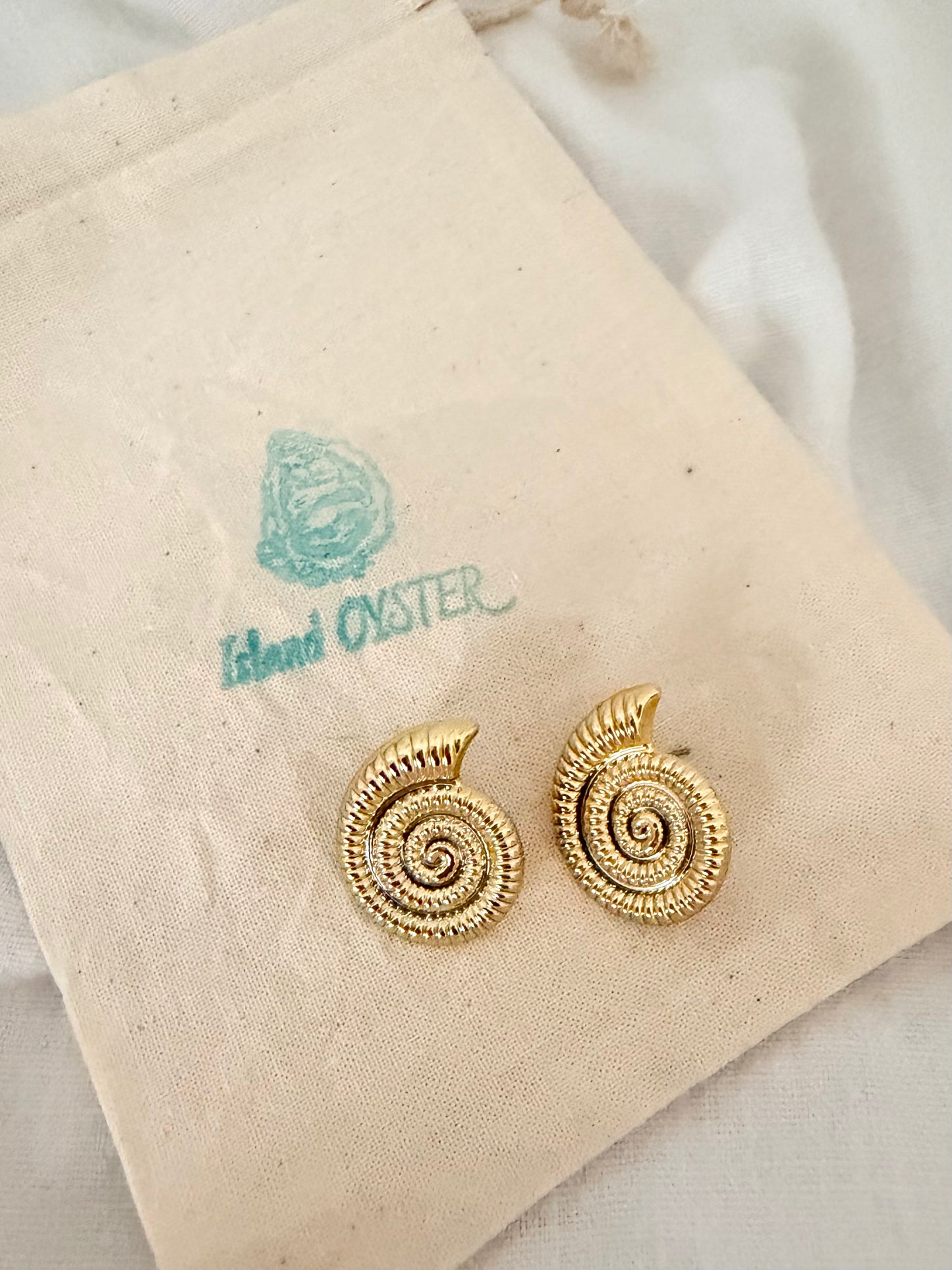 Gold Statement Studs