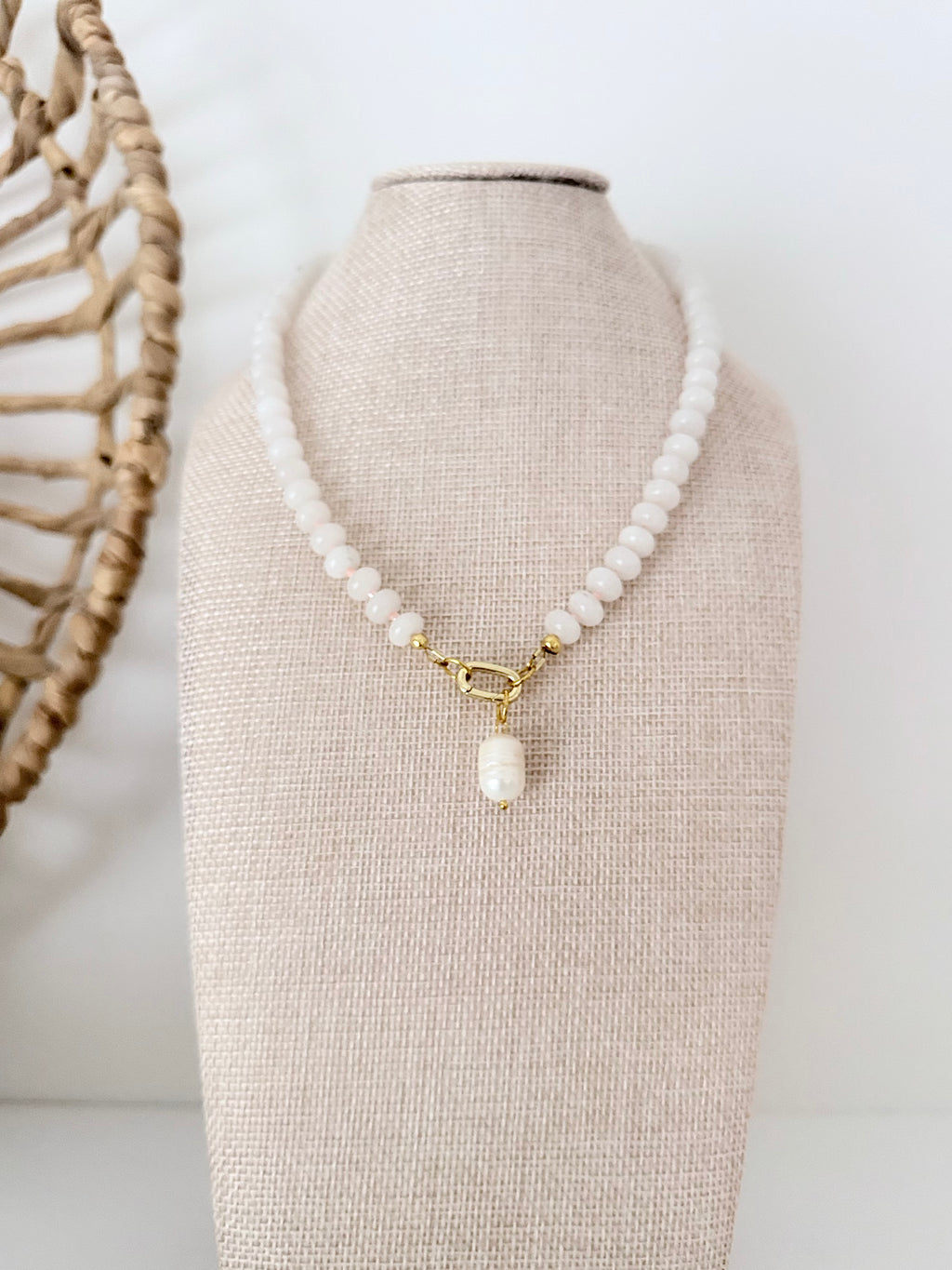 Gemstone Bead Necklace | 12 Colors