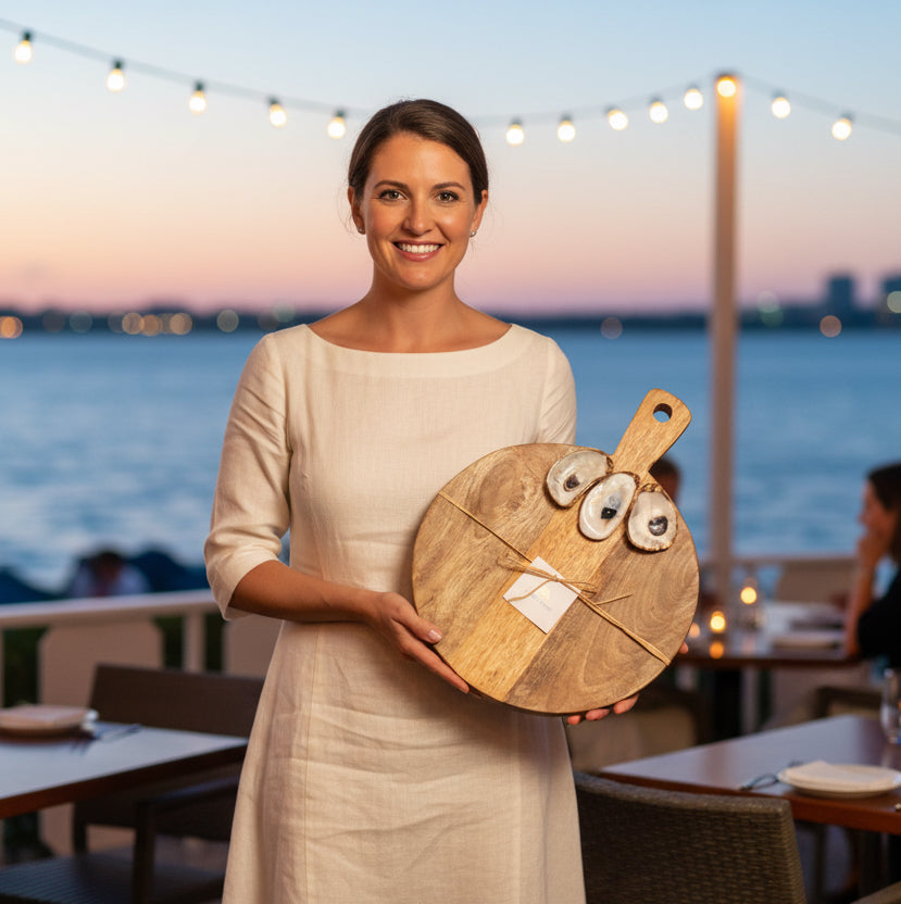 Lowcountry Oyster Serving Board