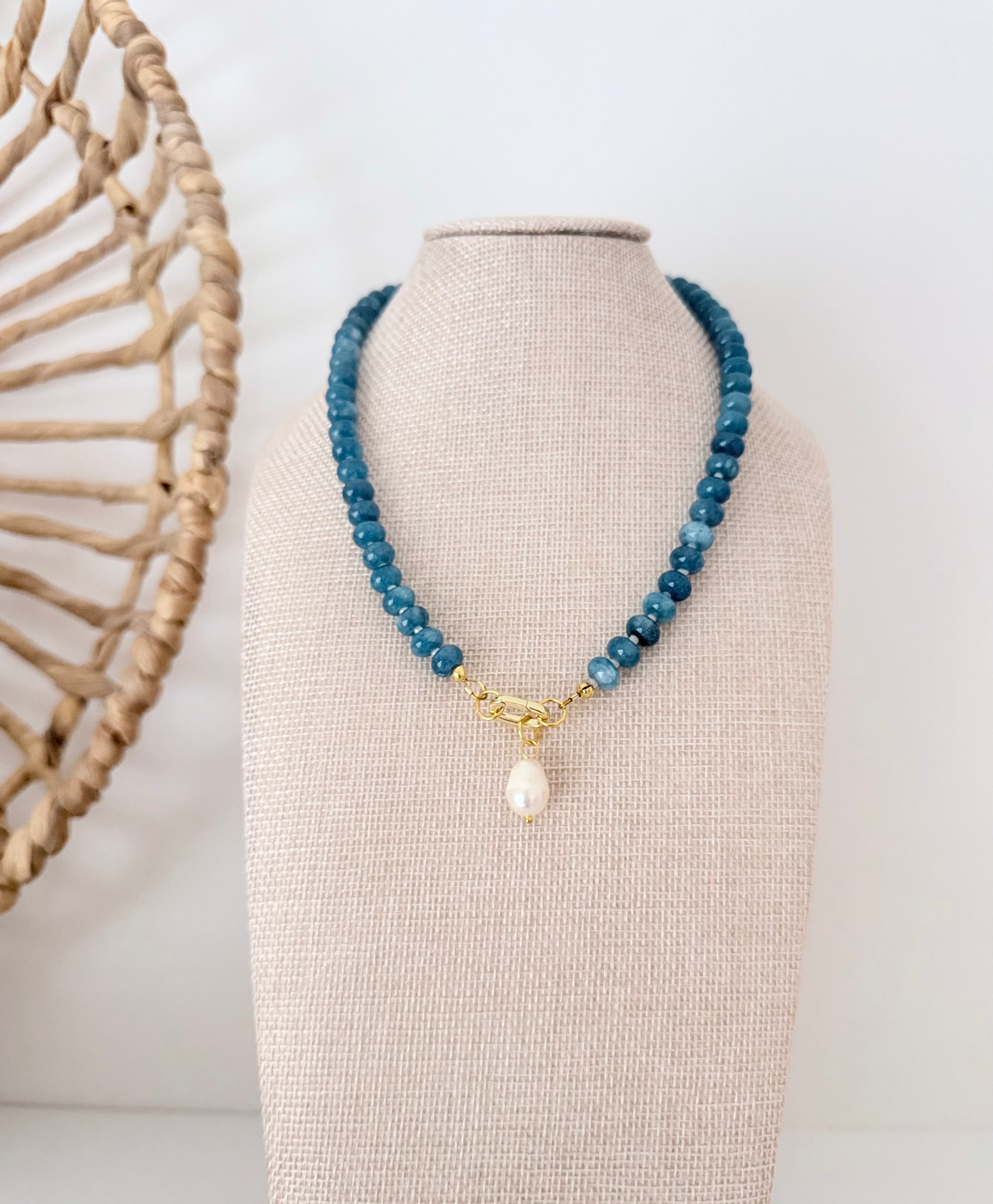 Gemstone Bead Necklace | 12 Colors
