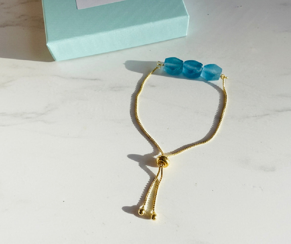 Sea Glass Bolo Bracelets / 3 Styles