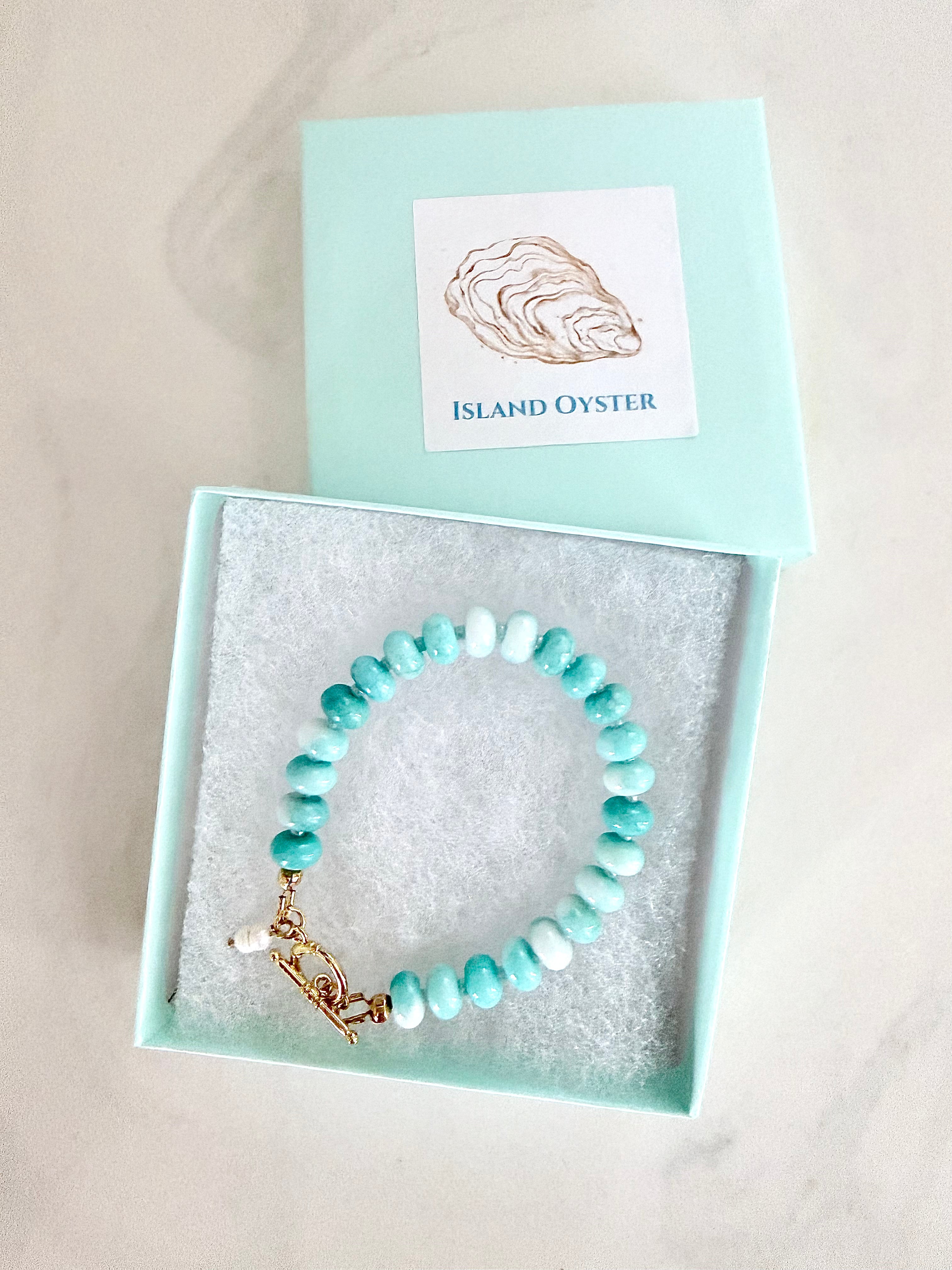 Hidden Pearl Gemstone Bracelet | 5 colors