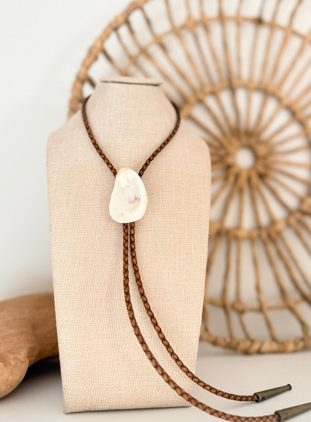 Oyster Bolo Necklace
