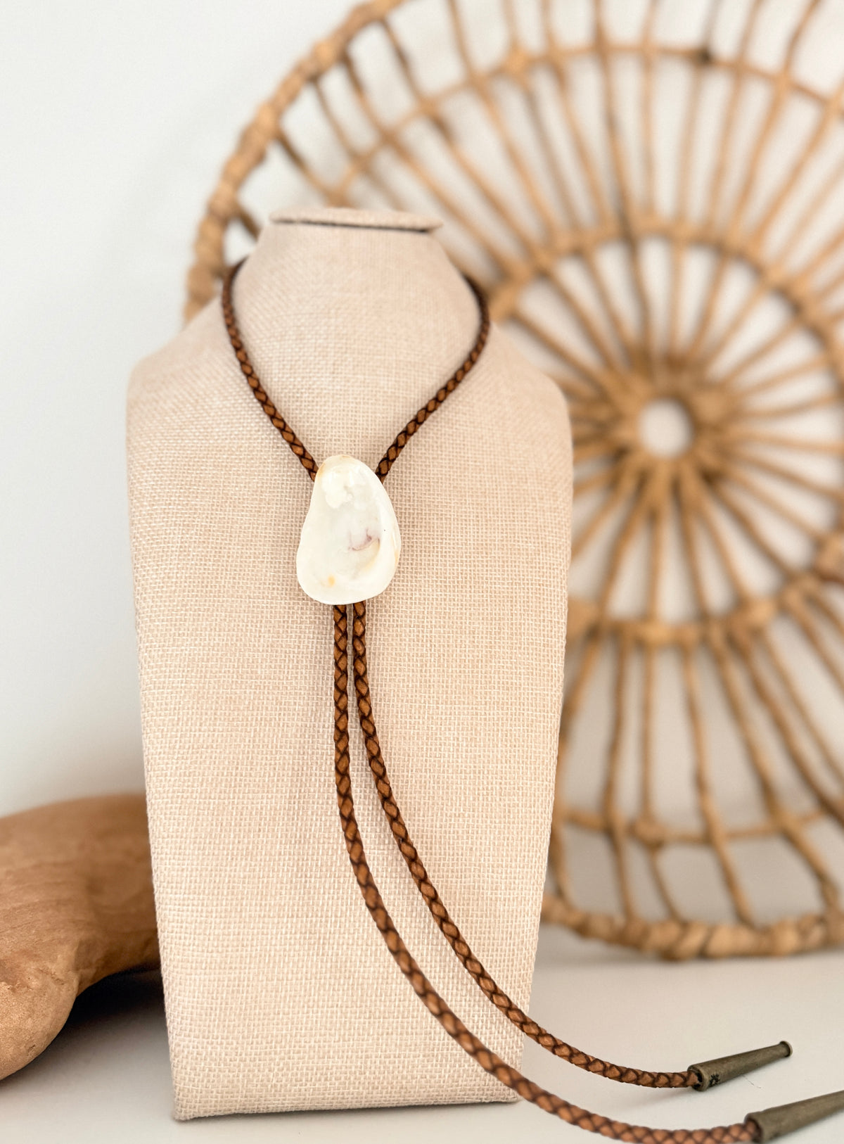 Oyster Bolo Necklace
