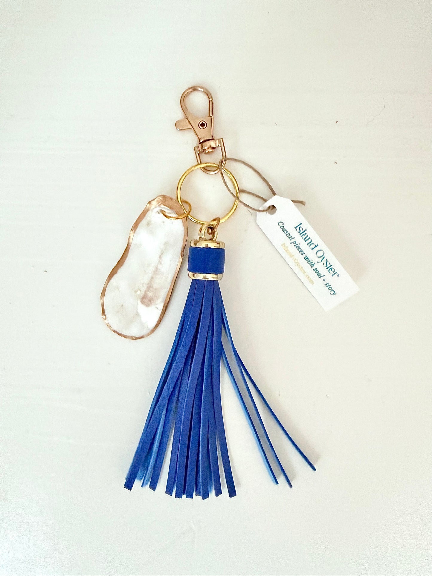 Tassel + Oyster Bag Charm / Keychain