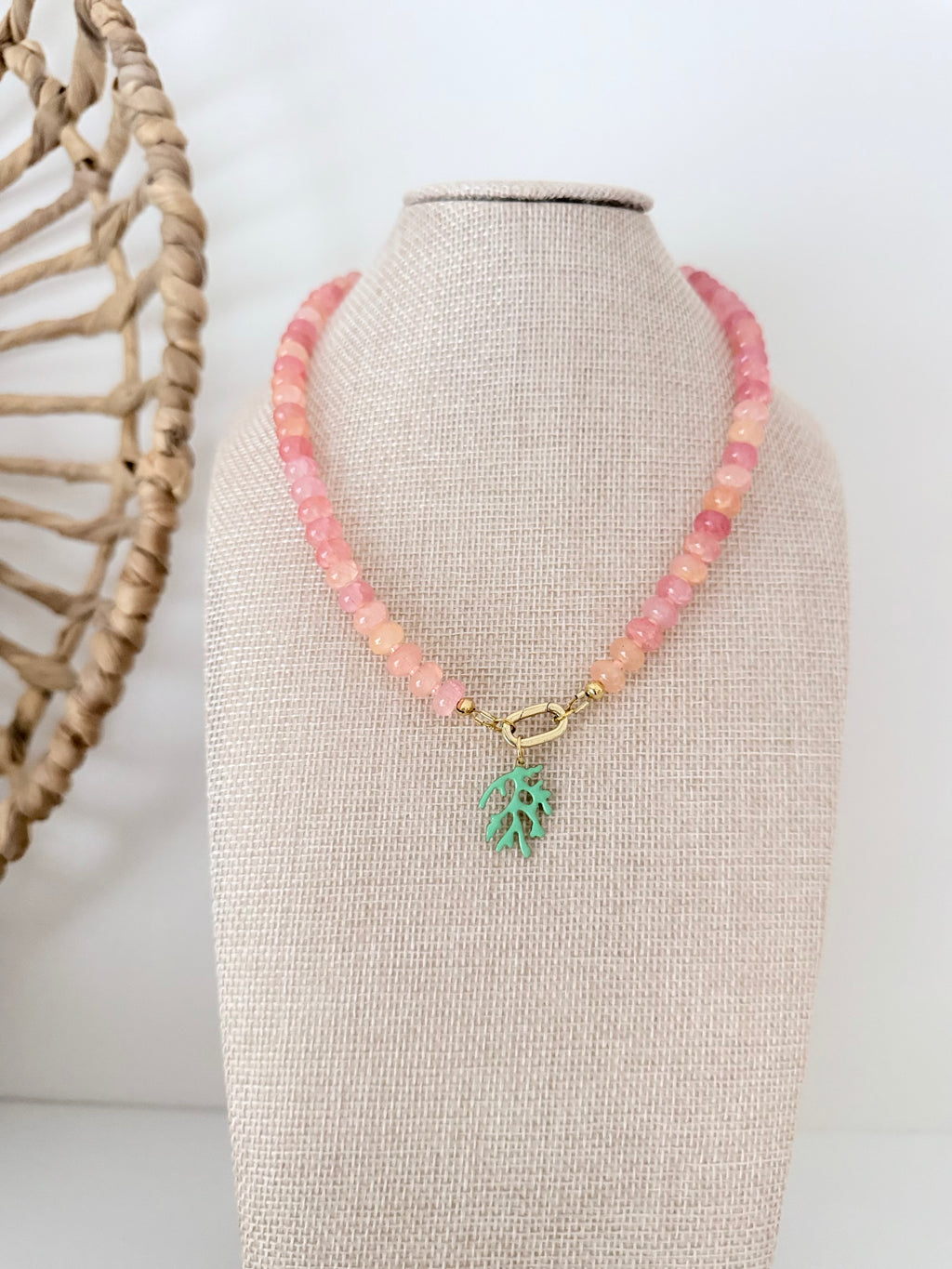 Gemstone Bead Necklace | 12 Colors