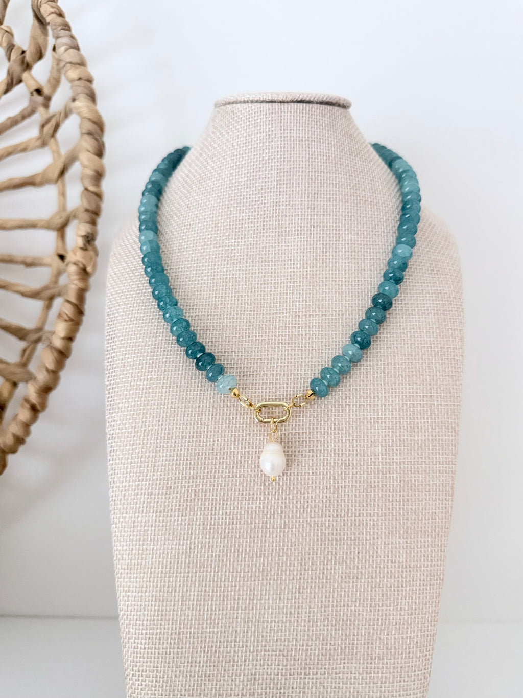 Gemstone Bead Necklace | 12 Colors