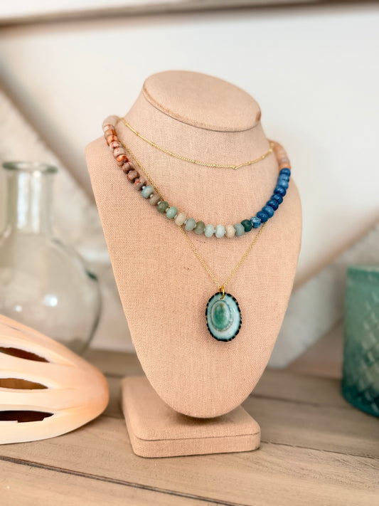 Sand + Shore Gemstone Necklace