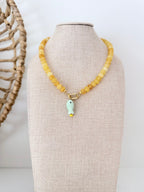 Gemstone Bead Necklace | 12 Colors