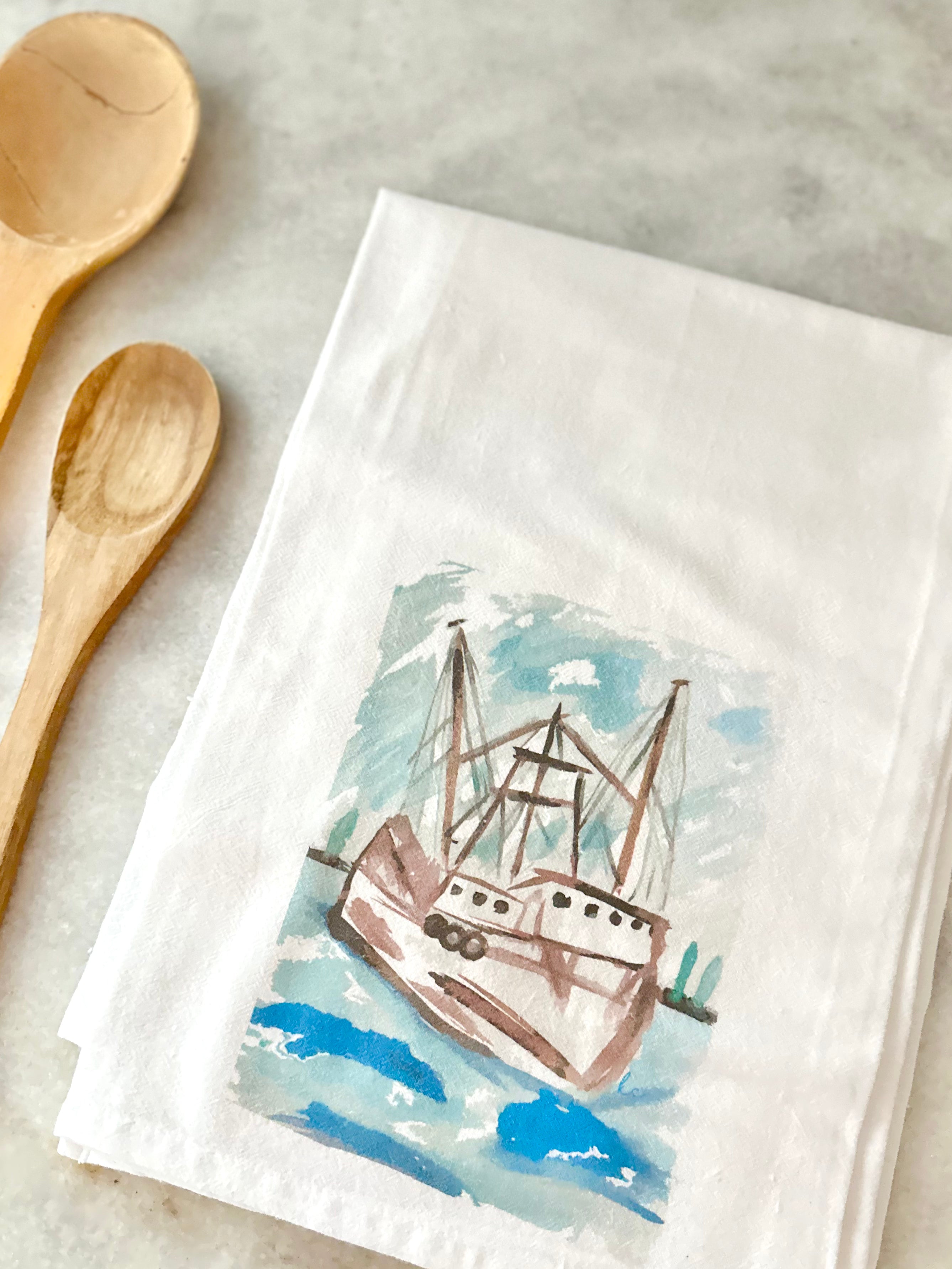 Coastal Tea Towels | Hostess Gift