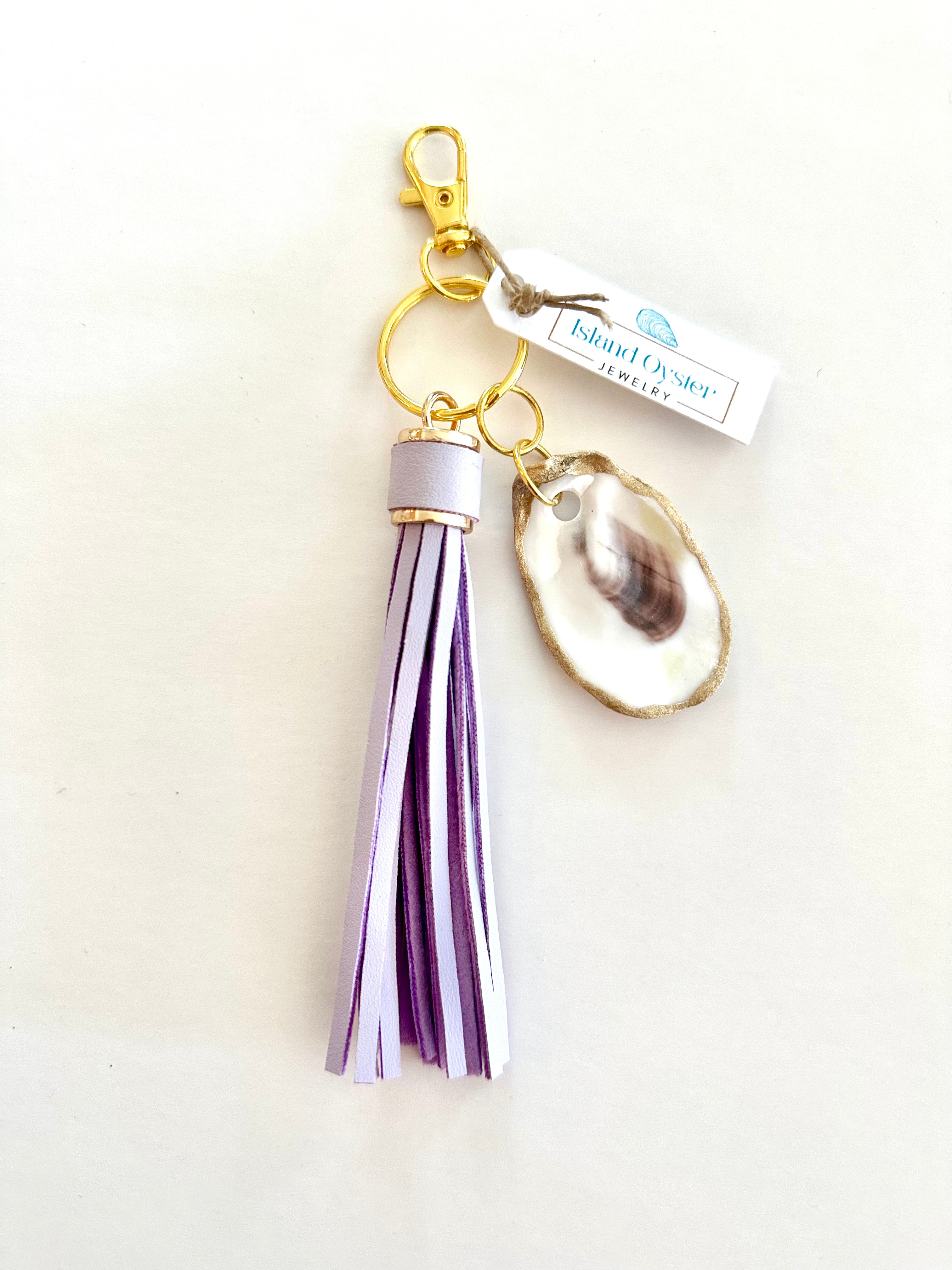 Tassel + Oyster Bag Charm / Keychain